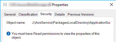 ‘Get latest’ failed on a file without permissions